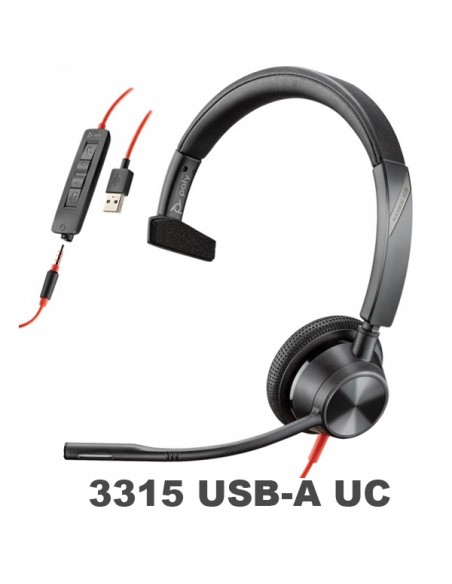 Plantronics Blackwire 3315 USB-A UC